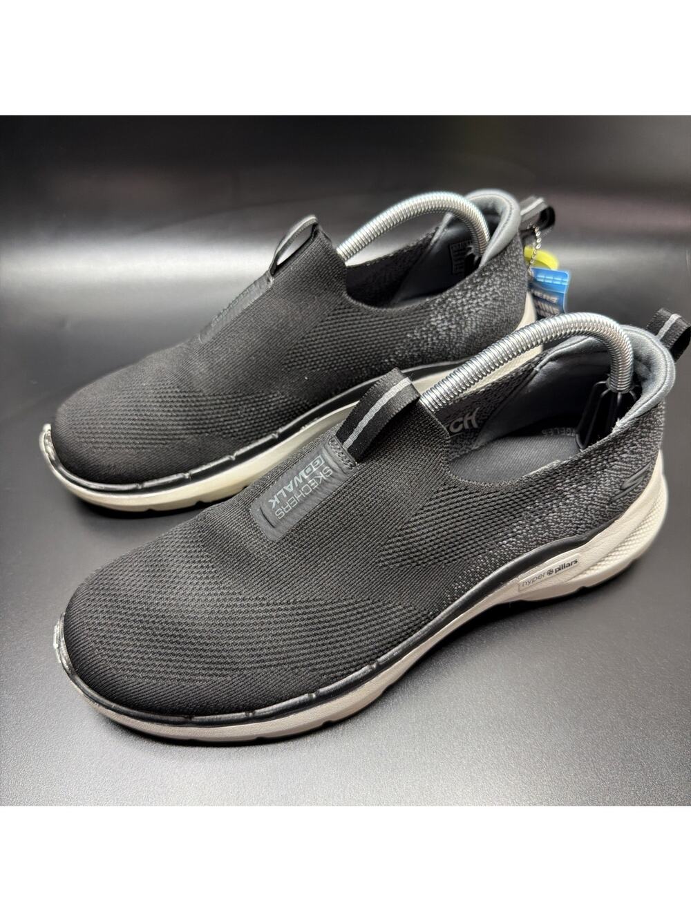 Skechers Go Walk 6 Mens Size 8.5 Black Running Walking Slip On Shoes Sneakers